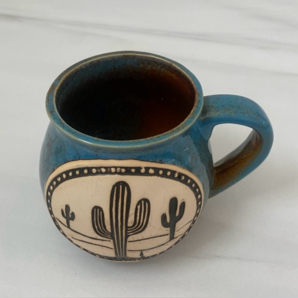 Cape Shore Stoneware Southwestern Cactus Mug